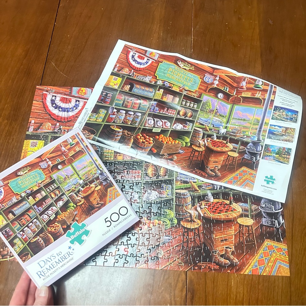 Buffalo “Days to Remember: Rickie Pickett’s Mercantile” 500-Piece Jigsaw Puzzle